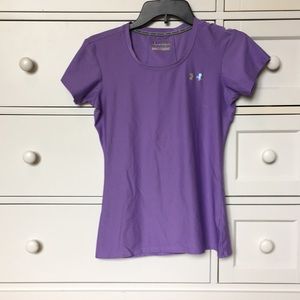 Underarmour SM Fitted Purple Heat Gear Shirt